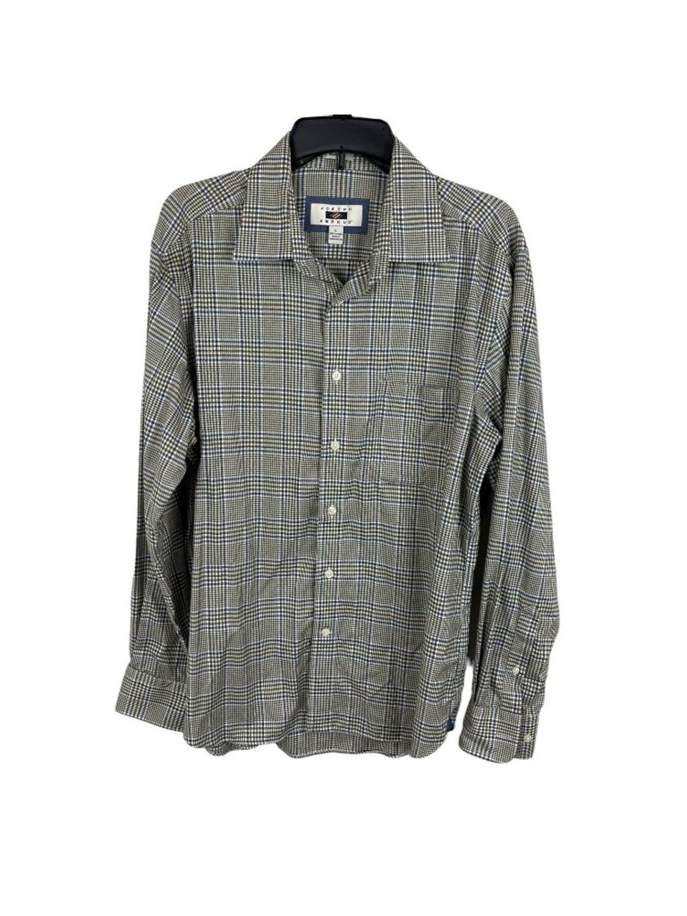 Joseph Abboud Mens Plaid Long Sleeve Button-Up Shirt‎ Size L